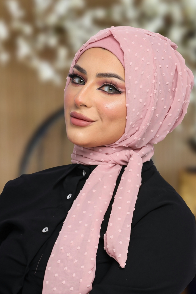 Hijab Ready-made hijab without pins chiffon - Smile Turbans - 1136
