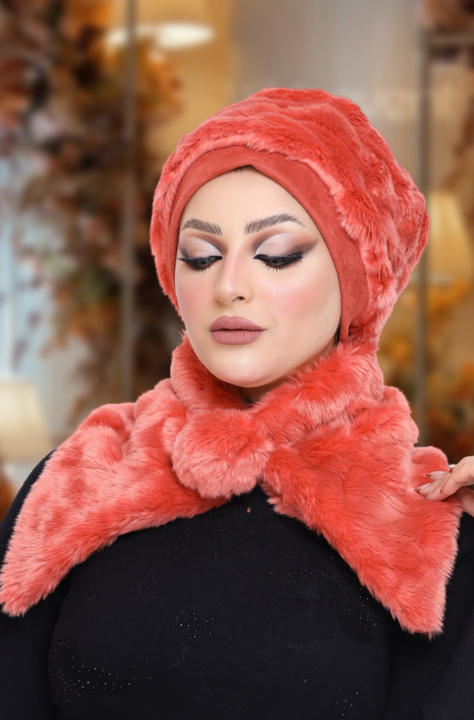 IceCap  & Scarf IceCap  Fur - Smile Turbans - 1000