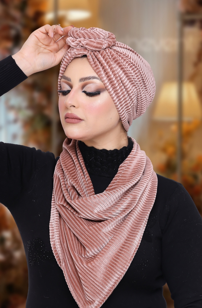 Turban  & Scarf cupcake velvet - Smile Turbans - 1014
