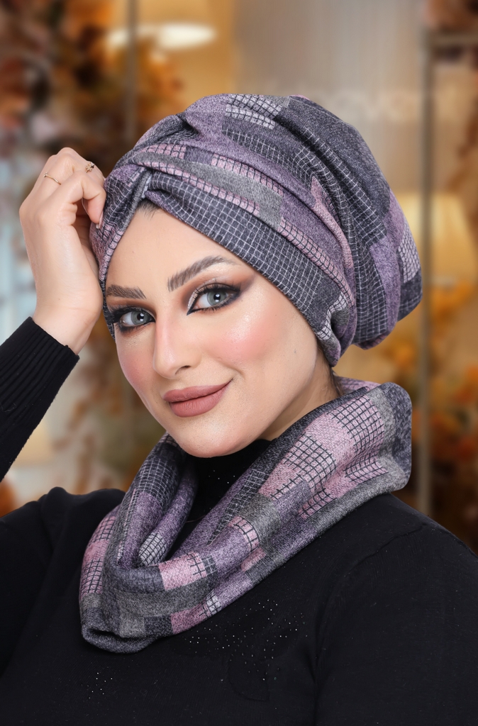 Turban  & Scarf Crocs one piece brooch - Smile Turbans - 1025