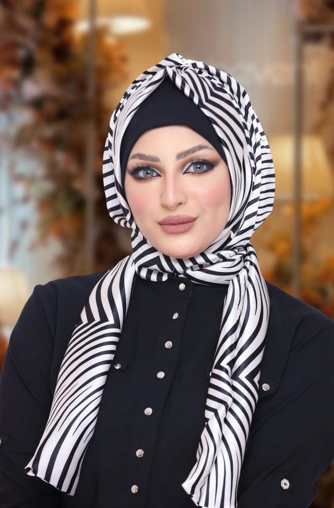 Hijab Ready-made hijab without pins chiffon - Smile Turbans - 1065
