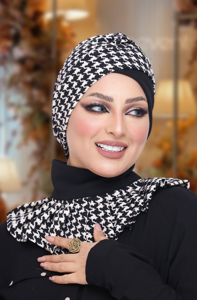 Turban  & Scarf Crocs one piece crepe material - Smile Turbans - 1072