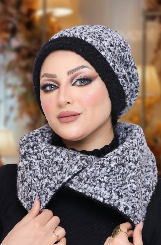 IceCap  & Scarf IceCap  wool - Smile Turbans - 1102