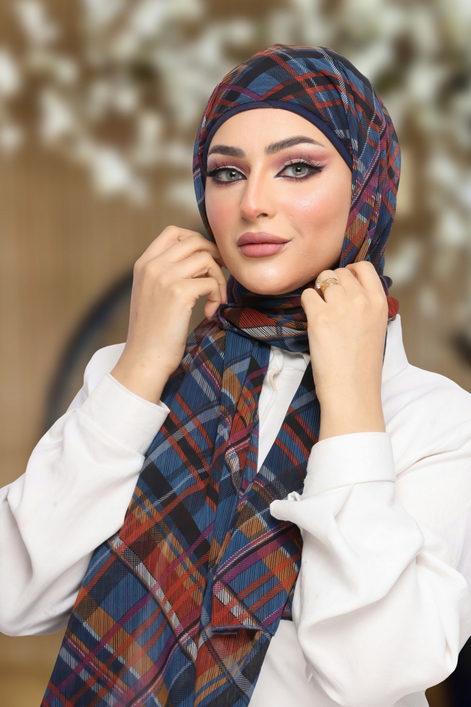 Hijab Ready-made hijab without pins chiffon - Smile Turbans - 1106