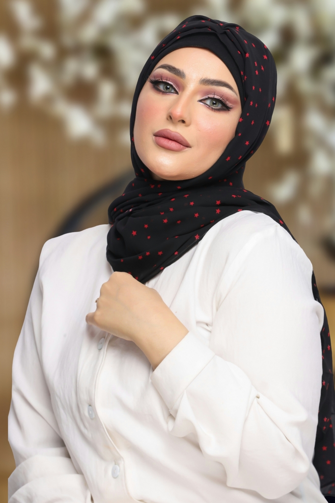 Hijab Ready-made hijab without pins chiffon - Smile Turbans - 1107