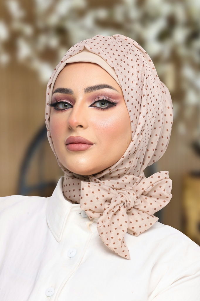 Hijab Ready-made hijab without pins chiffon - Smile Turbans - 1111