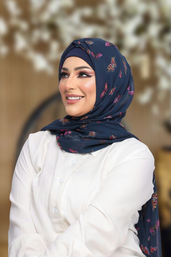 Hijab Ready-made hijab without pins chiffon - Smile Turbans - 1112