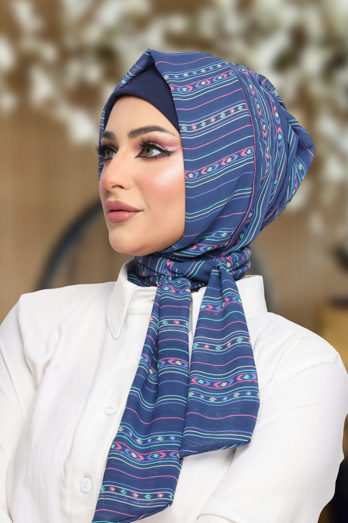 Hijab Ready-made hijab without pins chiffon - Smile Turbans - 1113