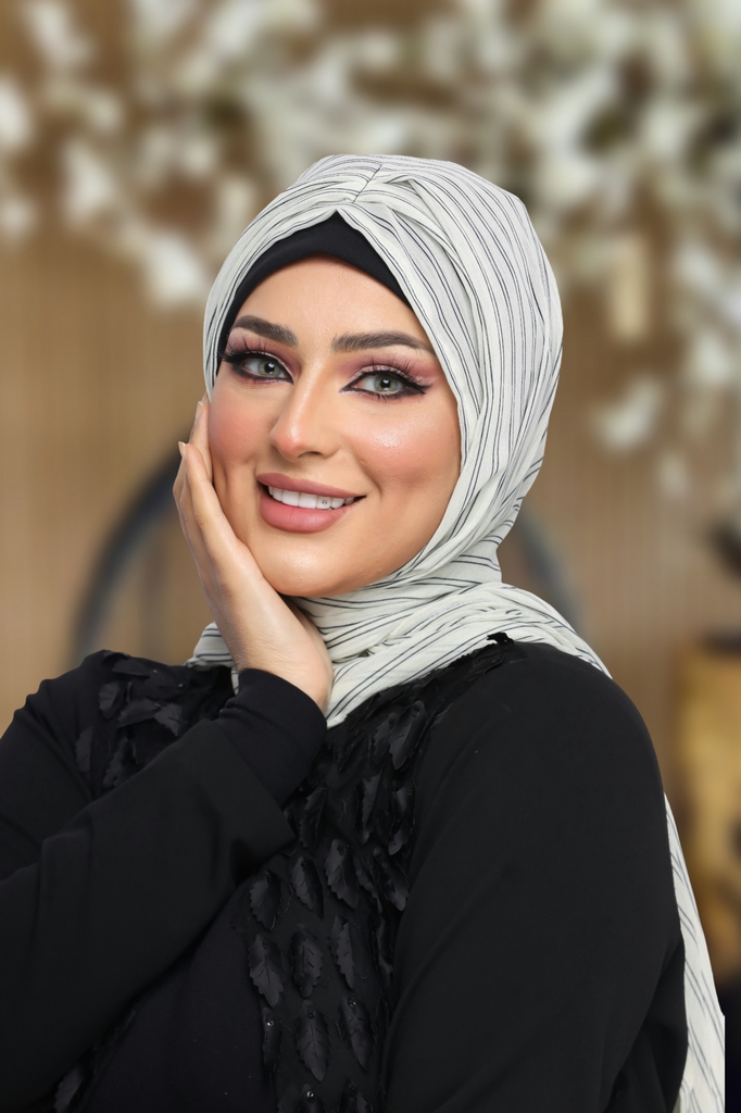 Hijab Ready-made hijab without pins chiffon - Smile Turbans - 1118