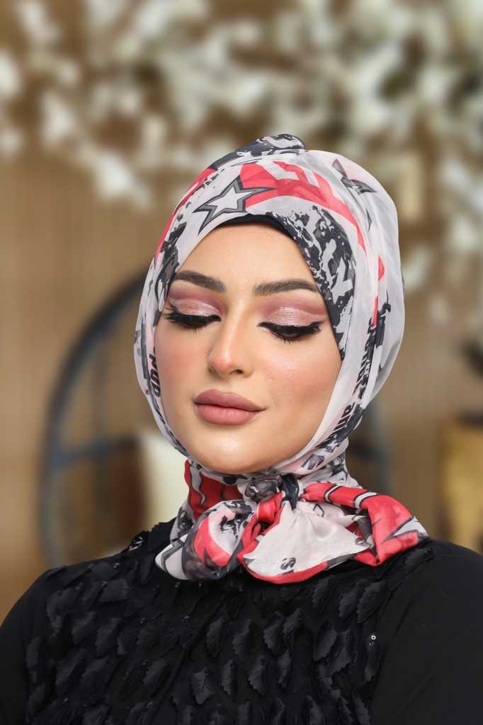 Hijab Ready-made hijab without pins chiffon - Smile Turbans - 1121