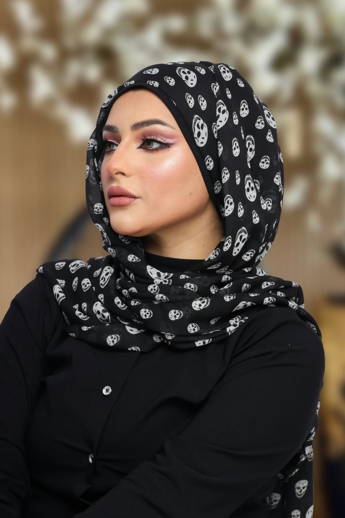 Hijab Ready-made hijab without pins chiffon - Smile Turbans - 1127