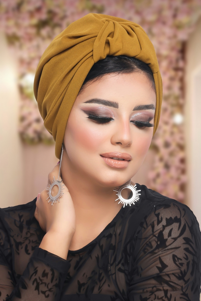 turban Crown one piece crepe - Smile Turbans - 1210