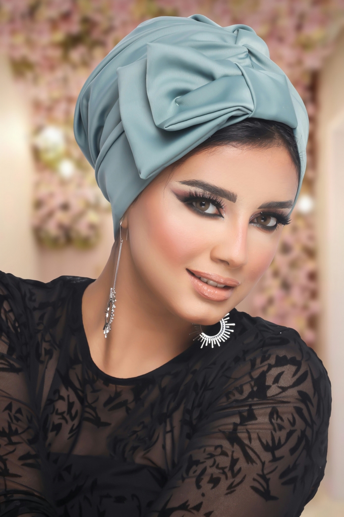 Turban  & Scarf Darby one piece disco material - Smile Turbans - 1218