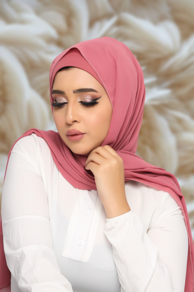 Hijab Ready-made hijab without pins chiffon - Smile Turbans - 1277