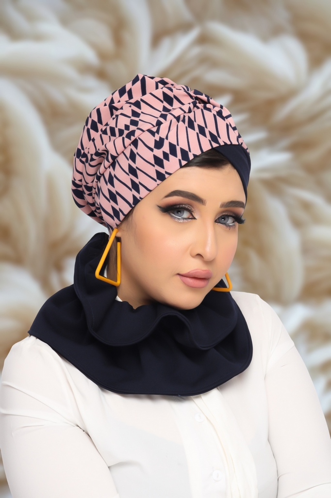 Turban  & Scarf Crocs one piece crepe material - Smile Turbans - 1307