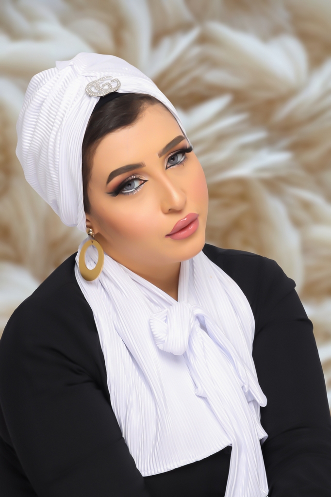 Turban  & Scarf Darby one piece Bliss satin material - Smile Turbans - 1315