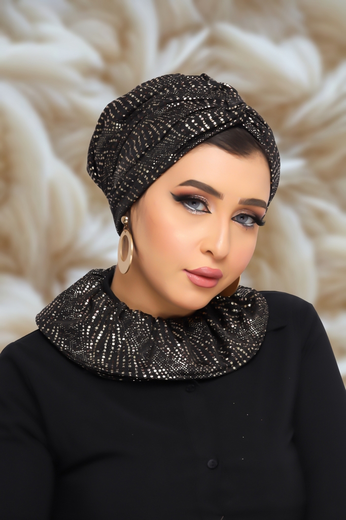 Turban  & Scarf cross disco - Smile Turbans - 1320