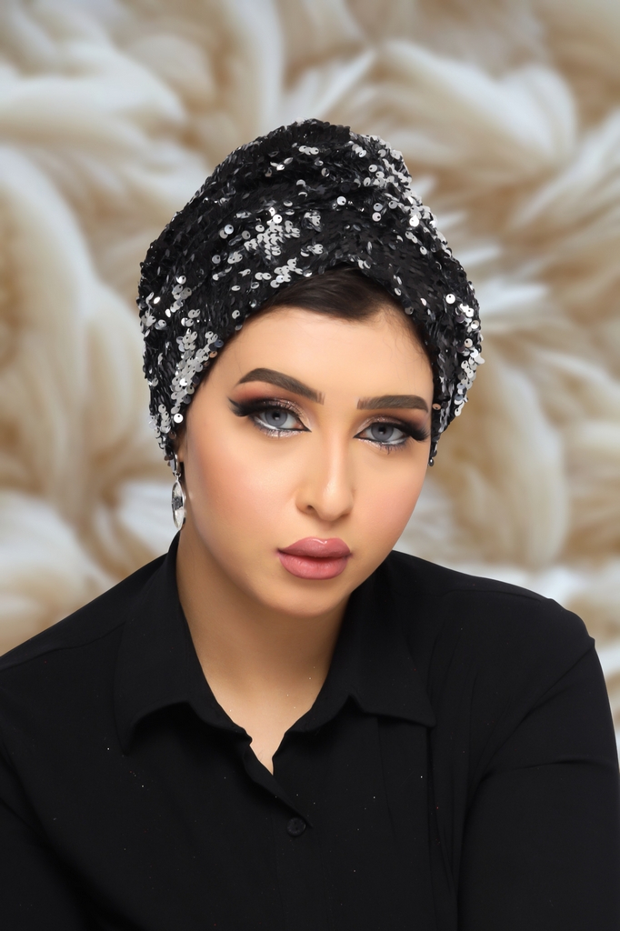 turban Darby one piece Sequin - Smile Turbans - 1326