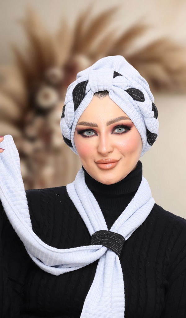 Turban  & Scarf plexus Rib - Smile Turbans - 1357