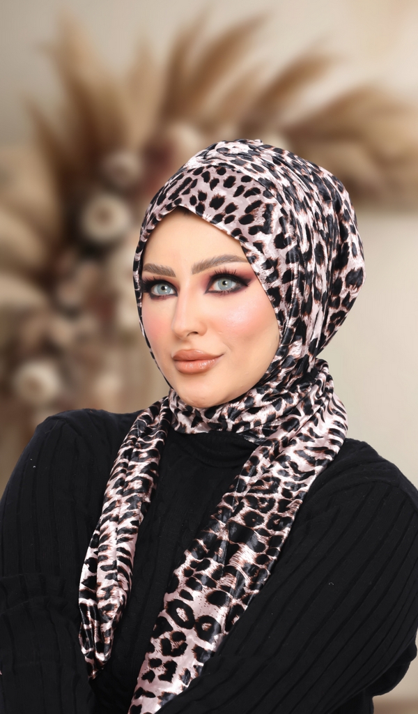 Hijab Ready-made hijab without pins velvet - Smile Turbans - 1369