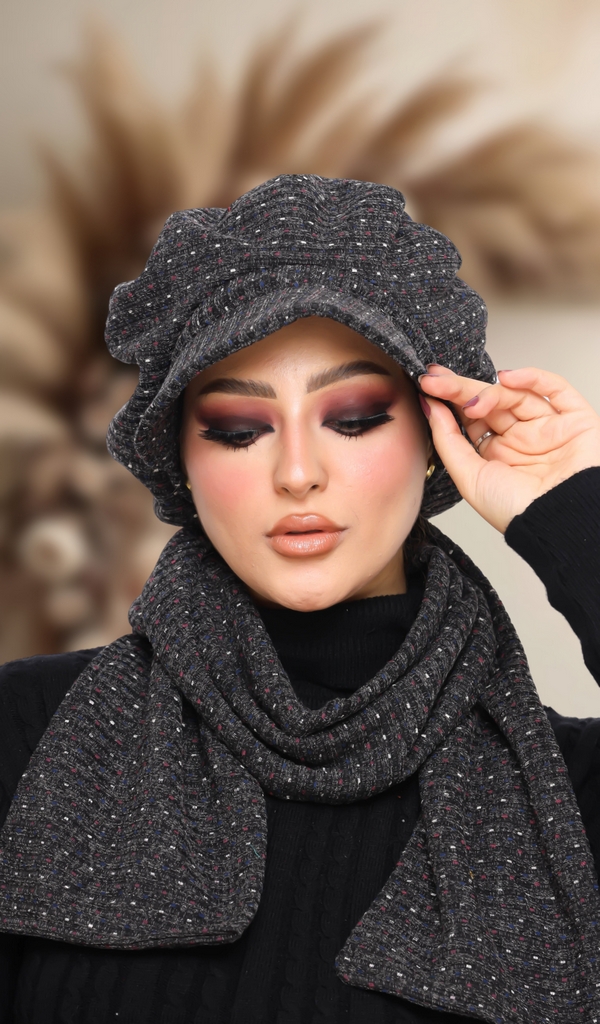 Beret & Scarf Beret Dotted brooch - Smile Turbans - 1370
