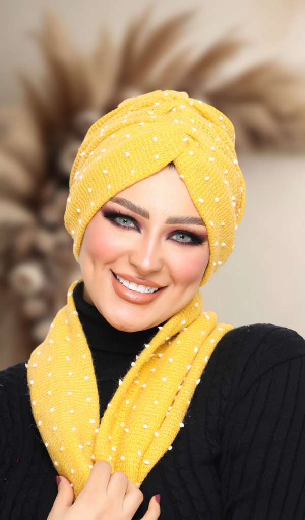 Turban  & Scarf Crocs one piece Wool - Smile Turbans - 1381