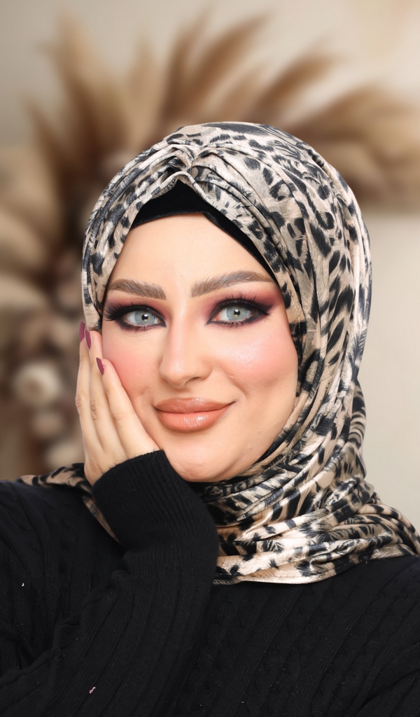 Hijab Ready-made hijab without pins velvet - Smile Turbans - 1382