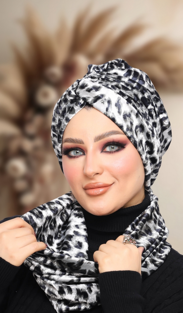 Turban  & Scarf Crocs one piece velvet - Smile Turbans - 1390