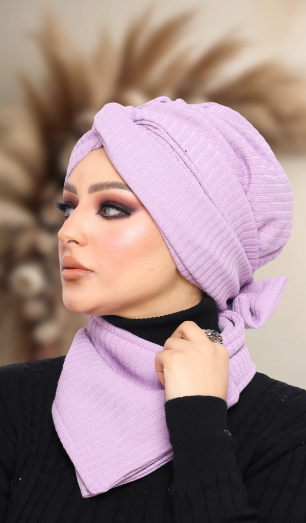 Turban  & Scarf Crocs one piece Rib - Smile Turbans - 1392