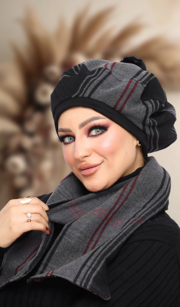 Beret & Scarf Beret Gogh - Smile Turbans - 1404