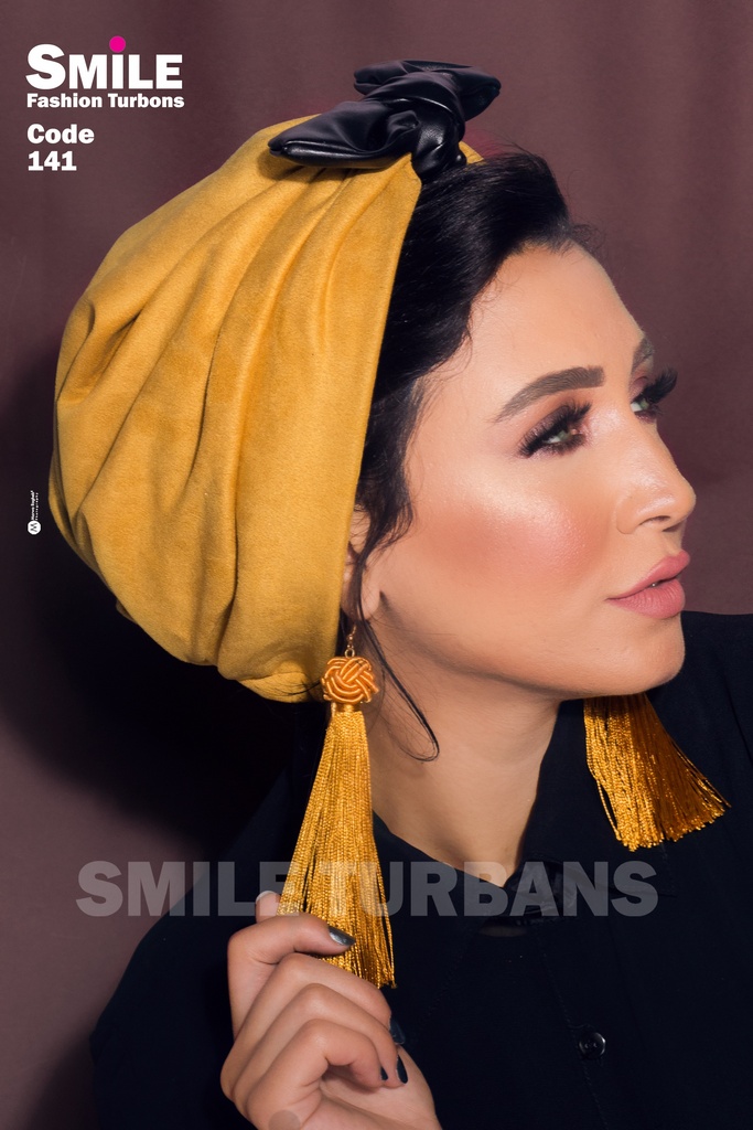 Turban Bow suede - Smile Turbans - 141