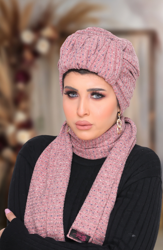 Turban  & Scarf Crown one piece Rib - Smile Turbans - 1428