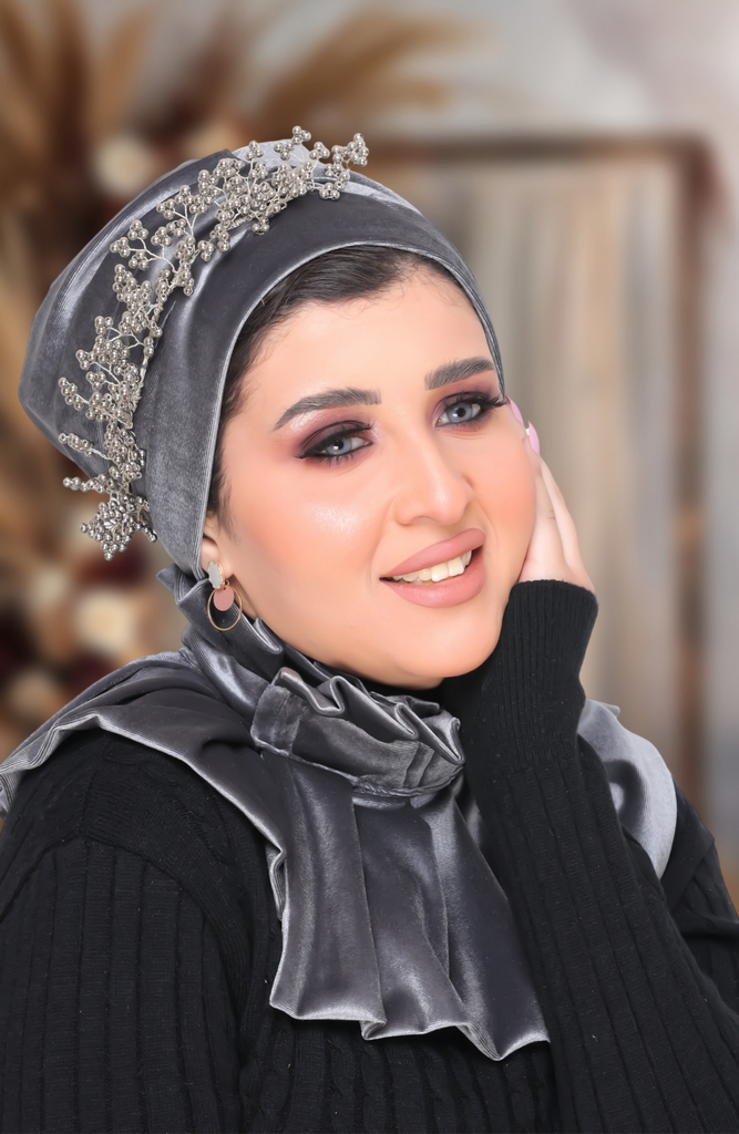 Turban  & Scarf Turban with accessories velvet - Smile Turbans - 1442