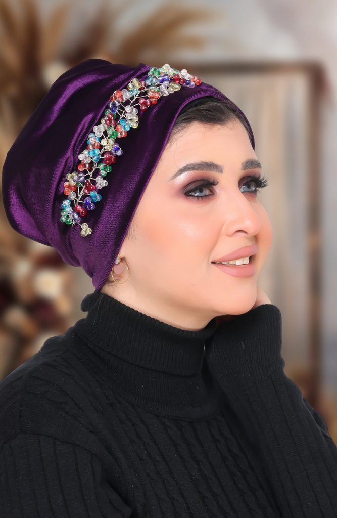 Turban Turban with accessories velvet - Smile Turbans - 1444