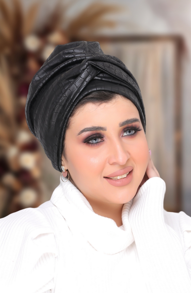 Turban Multi-way leather - Smile Turbans - 1456