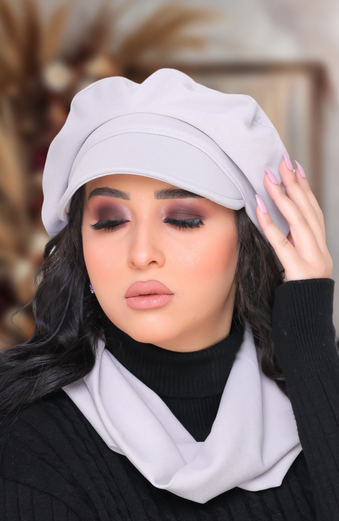 Beret & Scarf Beret crepe - Smile Turbans - 1465