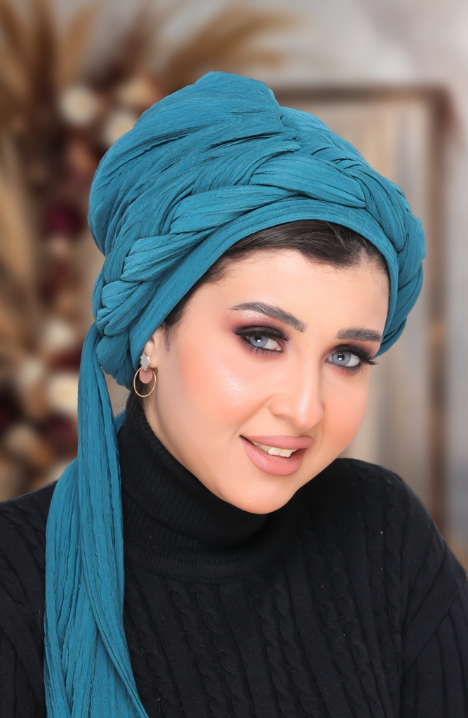 Turban  2 piece tie braid blisih - Smile Turbans - 1468
