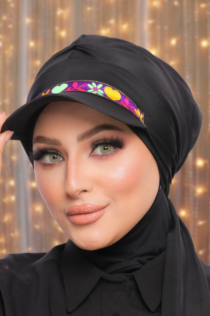 Cap & Turbans Cap 2 pieces Waterproof - Smile Turbans - 1481