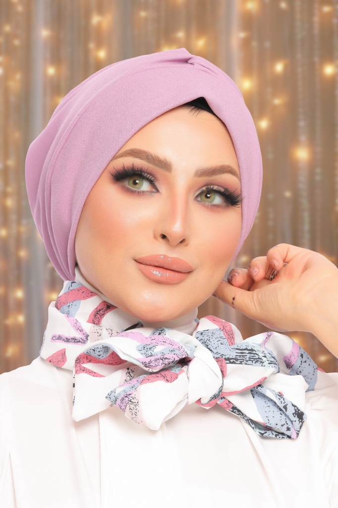 Turban Multi-way two pieces crepe material - Smile Turbans - 1530