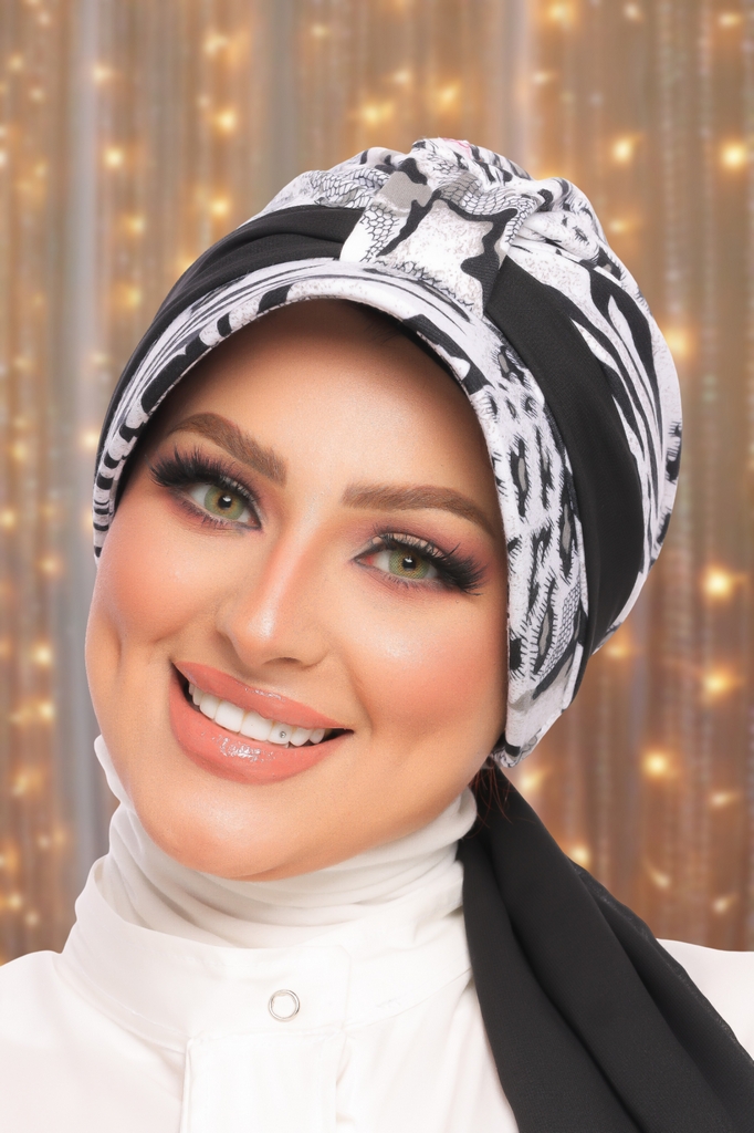 Turban Turban Cap crepe material - Smile Turbans - 1537