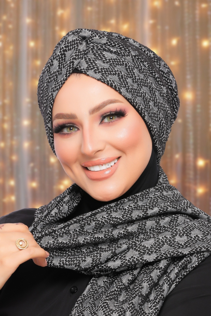 Turban  & Scarf Cross kink - Smile Turbans - 1552