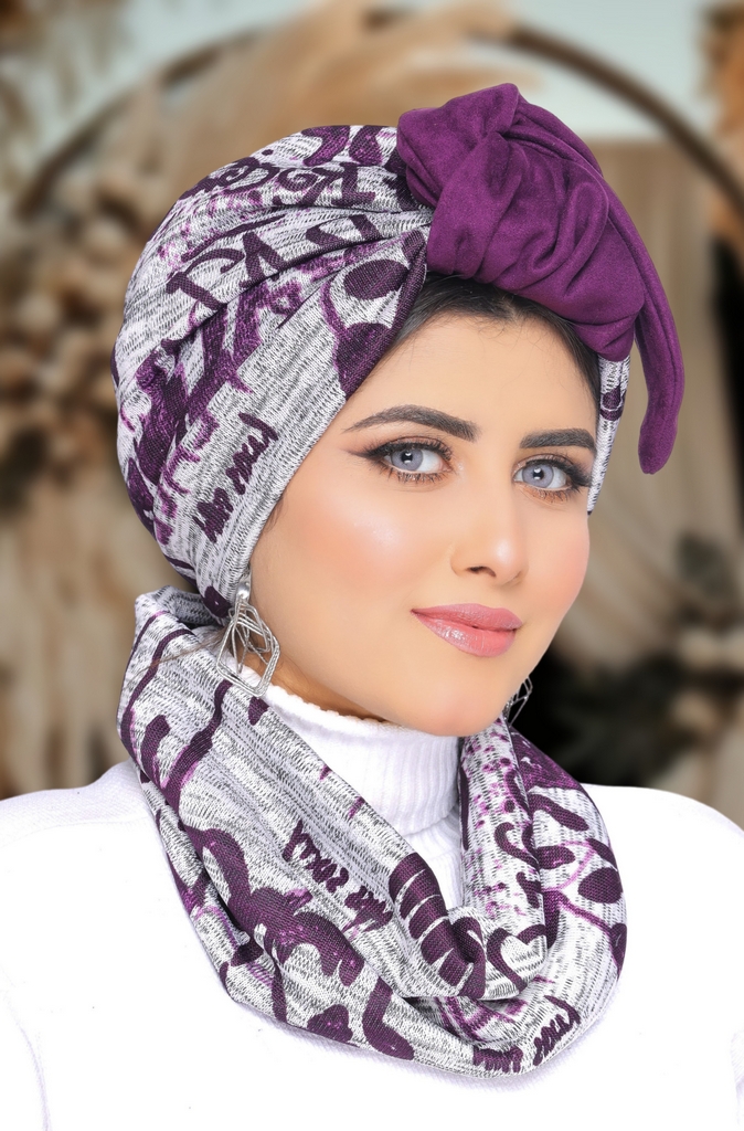 Turban  & Scarf Wire brooch - Smile Turbans - 1640