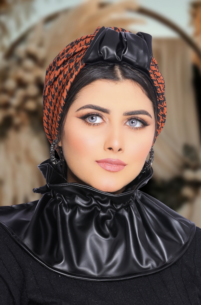 Turban  & Scarf Crown one piece Rosaline material - Smile Turbans - 1682