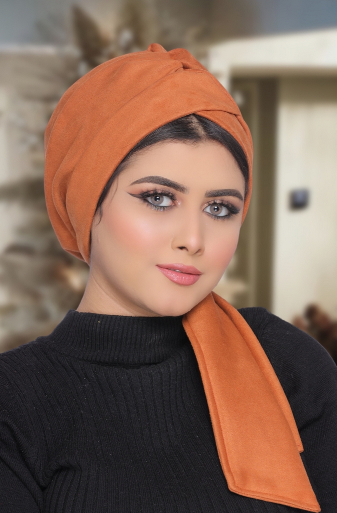 Turban Multiple ways to tie it with a drape suede - Smile Turbans - 1721
