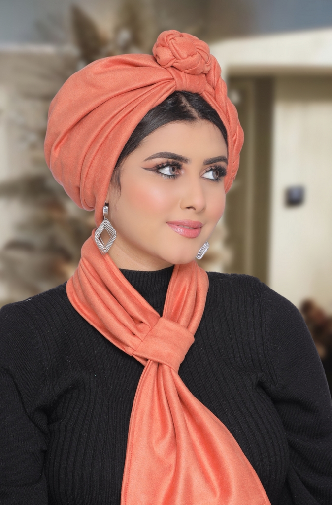 Turban  & Scarf Braid cupcake suede - Smile Turbans - 1743
