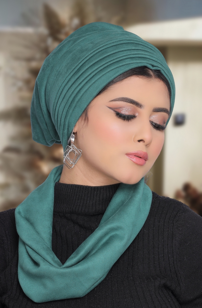 Turban  & Scarf Scotch suede - Smile Turbans - 1746