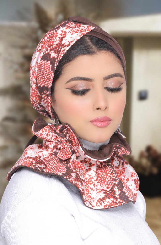 Turban  & Scarf Crocs one piece suede - Smile Turbans - 1758