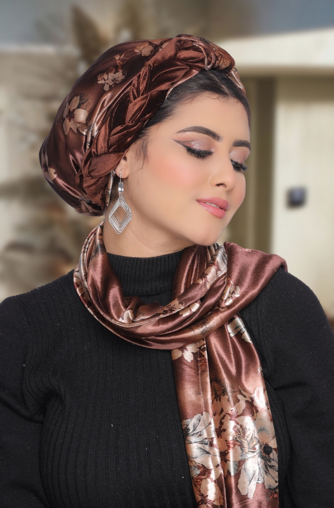 Turban  & Scarf plexus velvet - Smile Turbans - 1770