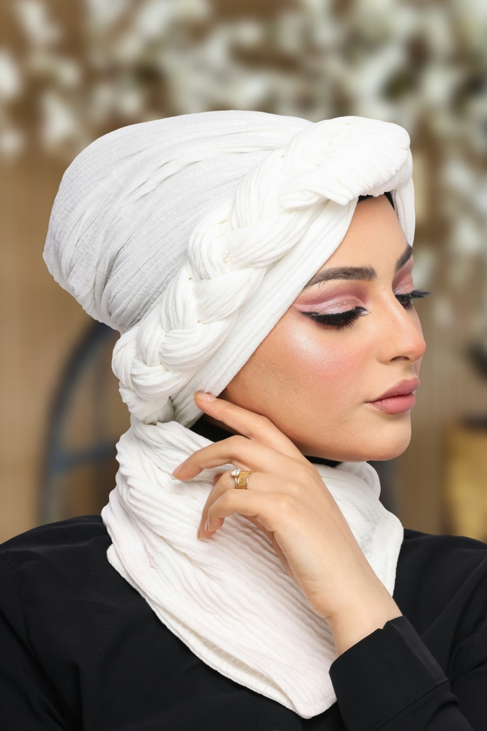 Turban  & Scarf plexus crochet - Smile Turbans - 1799