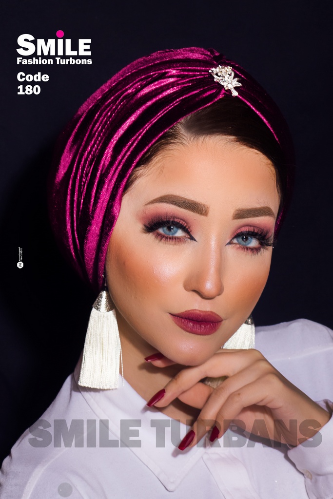 Turban brooch velvet - Smile Turbans - 180